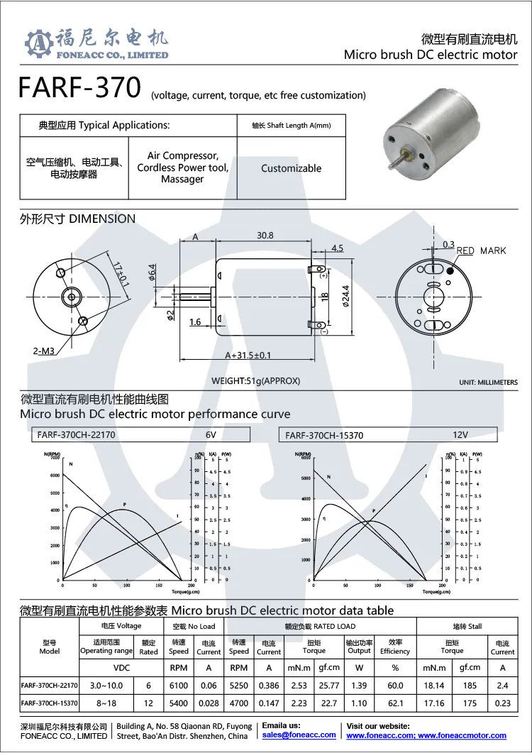 RF-370 24 мм микрощеточный электродвигатель постоянного тока.webp