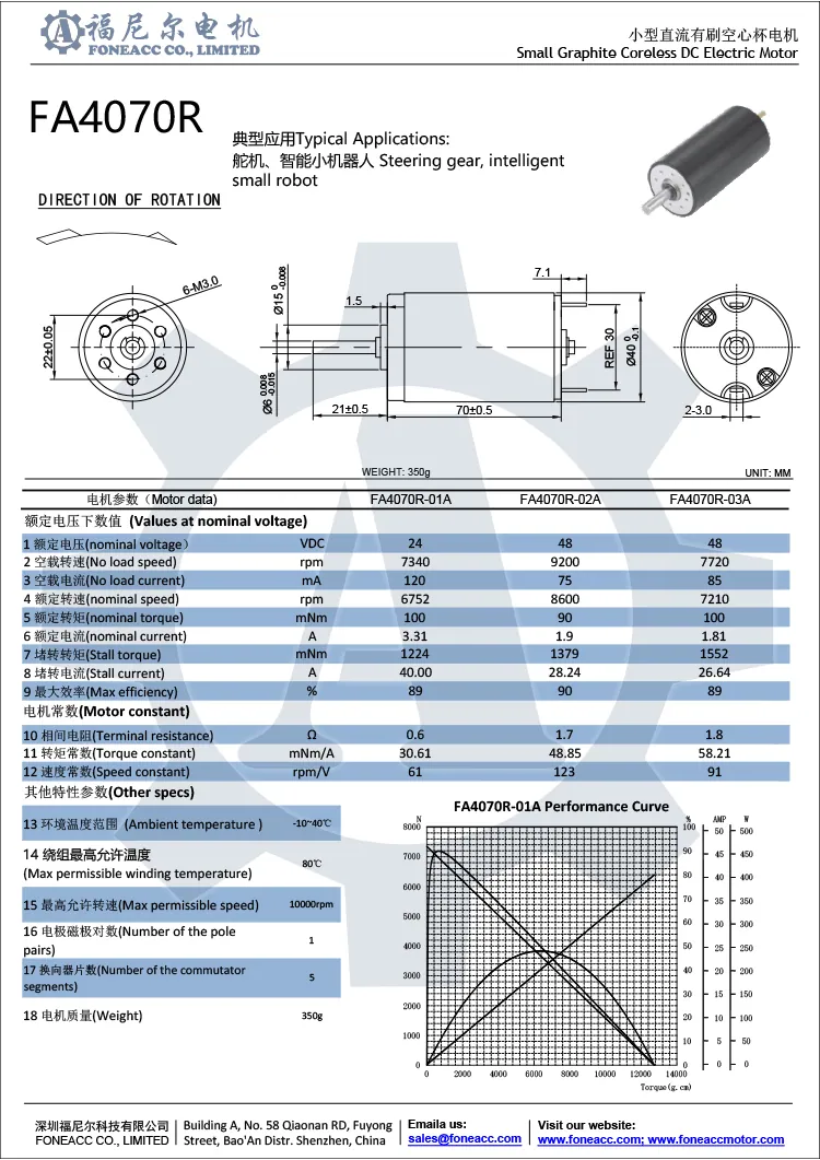 4070r 40 мм микрощетка без сердечника, электродвигатель постоянного тока.webp